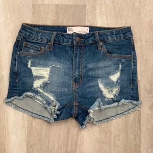 RSQ Venice Mid Rise distressed cut off style Shorts